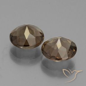 Pedras preciosas de Quartzo Fumê Marrom Quente natural de 3.11 ct, Redondo, VS