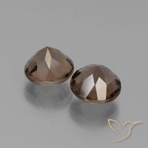 Pedras preciosas de Quartzo Fumê Marrom Quente natural de 3.65 ct, Redondo, VS