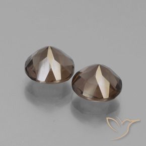 Pedras preciosas de Quartzo Fumê Marrom natural de 3.61 ct, Redondo, VS