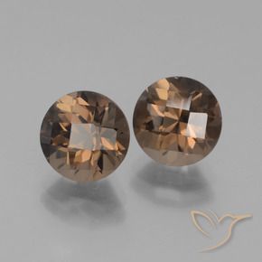 Pedras preciosas de Quartzo Fumê Castanho médio natural de 3.83 ct, Redondo, VS