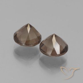 Pedras preciosas de Quartzo Fumê Castanho médio natural de 3.83 ct, Redondo, VS