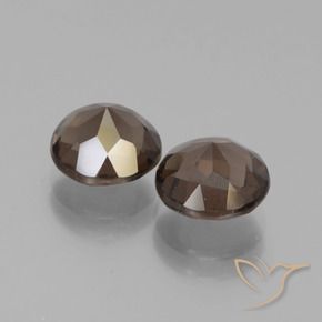 Pedras preciosas de Quartzo Fumê Castanho médio natural de 3.63 ct, Corte Redondo, VS