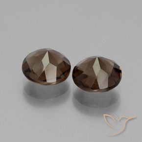 Pedras preciosas de Quartzo Fumê Hickory Brown natural de 3.50 ct, Redondo, VS
