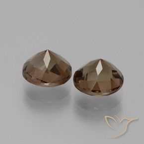 Pedras preciosas de Quartzo Fumê Marrom Quente natural de 3.58 ct, Redondo, VS
