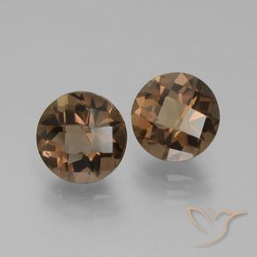 Pedras preciosas de Quartzo Fumê Castanho médio natural de 3.62 ct, Redondo, VS