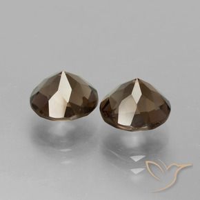 Pedras preciosas de Quartzo Fumê Castanho médio natural de 3.62 ct, Redondo, VS
