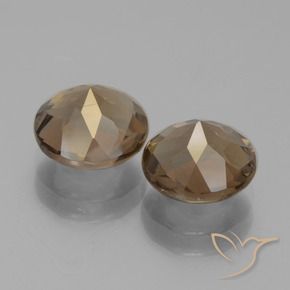 Pedras preciosas de Quartzo Fumê Marrom natural de 3.23 ct, Redondo, VS