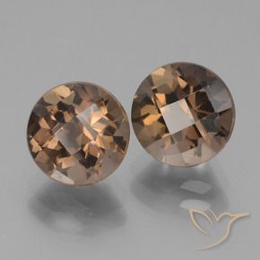 Pedras preciosas de Quartzo Fumê Castanho médio natural de 3.86 ct, Redondo, VS