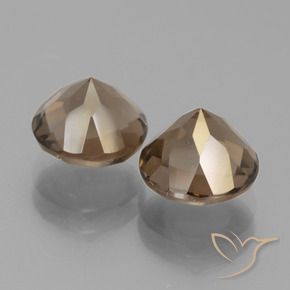 Pedras preciosas de Quartzo Fumê Castanho médio natural de 3.86 ct, Redondo, VS