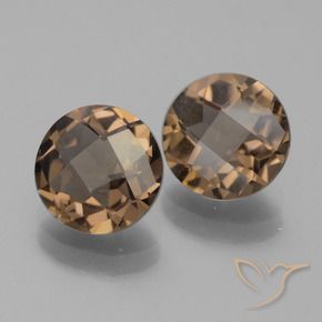 Pedras preciosas de Quartzo Fumê Gingerbread Marrom natural de 2.87 ct, Redondo, VVS-VS