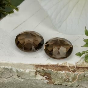 Pedras preciosas de Quartzo Fumê Marrom Quente natural de 3.34 ct, Redondo, VS