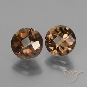 Pedras preciosas de Quartzo Fumê Marrom natural de 3.66 ct, Redondo, VS