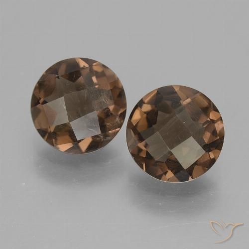 3.01ctw Natural Umber Brown Quartzo Fumê, Redondo, VS