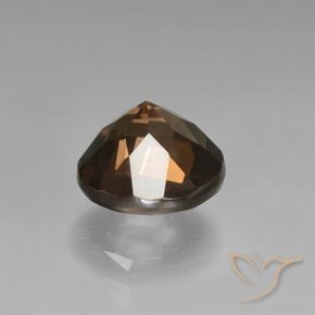 Quartzo Fumê Marrom Natural 1.62ct, Redondo, VVS-VS