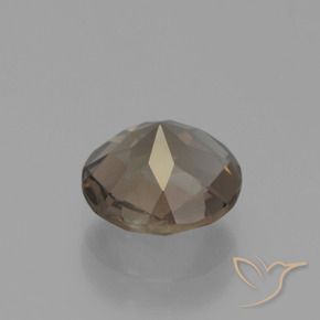 Quartzo Fumê Moca claro Natural 1.40ct, Redondo, VS