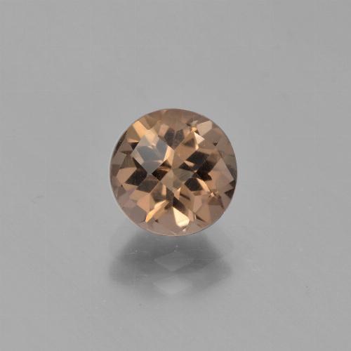 Quartzo fumê marrom natural 1,78ct, corte redondo, VVS-VS