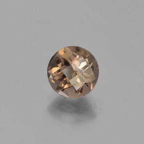 Quartzo fumê marrom natural 1,78ct, corte redondo, VVS-VS