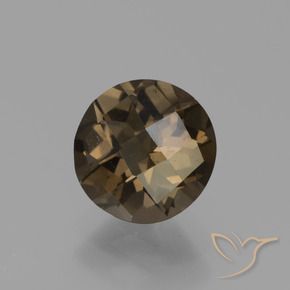 Quartzo Fumê Moca claro Natural 1.60ct, Redondo, VS-SI