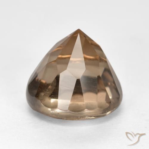 Quartzo Fumê Castanho médio Natural 2.64ct, Redondo, VS