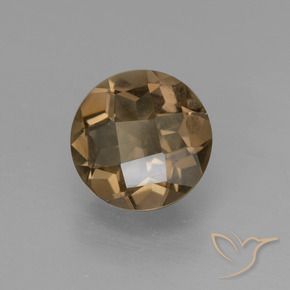 Quartzo Fumê Marrom Quente Natural 1.39ct, Redondo, VVS
