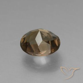 Quartzo Fumê Marrom Quente Natural 1.39ct, Redondo, VVS