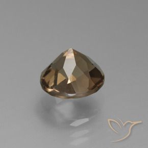 Quartzo Fumê Castanho Médio-Claro Natural 1.87ct, Redondo, VVS-VS
