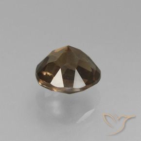 Quartzo Fumê Castanho médio-escuro Natural 1.53ct, Redondo, VS