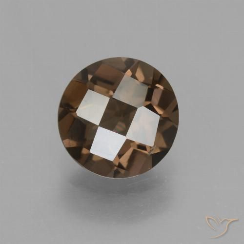 1.49ct Natural Castanho médio Quartzo Fumê, Redondo, VVS-VS