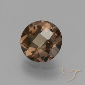 Quartzo Fumê Castanho médio Natural 1.49ct, Redondo, VVS-VS