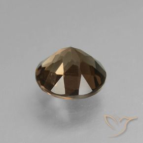 Quartzo Fumê Castanho médio Natural 1.57ct, Redondo, VVS-VS