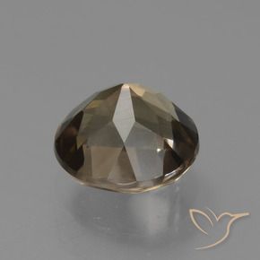 Quartzo Fumê Moca claro Natural 1.63ct, Redondo, VVS-VS
