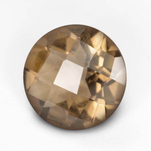 Quartzo fumê marrom natural 1,91ct, corte redondo, VS
