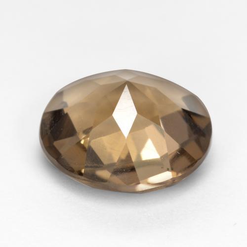 Quartzo fumê marrom natural 1,91ct, corte redondo, VS