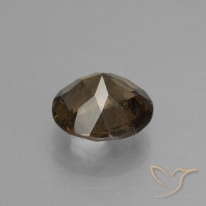 Quartzo Fumê Gingerbread Marrom Natural 1.43ct, Redondo, VS-SI