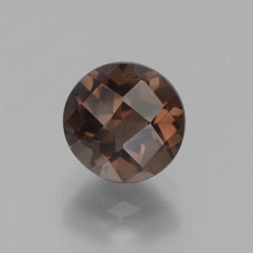 Quartzo fumê marrom natural 1,57ct, corte redondo, VVS-VS