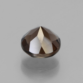 Quartzo fumê marrom natural 1,57ct, corte redondo, VVS-VS
