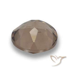 Quartzo Fumê Marrom claro Natural 4.17ct, Redondo, VS