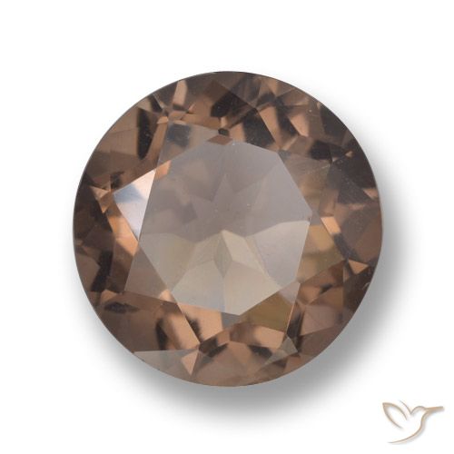 5.18ct Natural Hickory Brown Quartzo Fumê, Redondo, VVS-VS