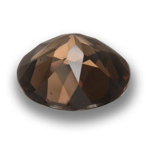 Quartzo fumê marrom natural 11,79ct, corte redondo, VS