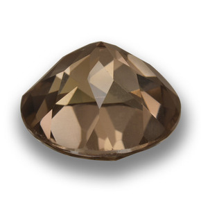 Quartzo fumê marrom natural 14,03ct, corte redondo, VVS-VS
