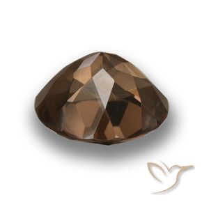 Quartzo Fumê Marrom escuro Natural 3.96ct, Redondo, VS