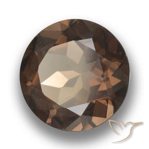 Quartzo Fumê Hickory Brown Natural 5.04ct, Redondo, VS