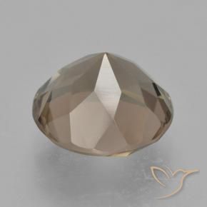 Quartzo Fumê Marrom Quente Natural 4.42ct, Redondo, VVS-VS