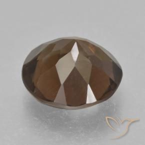 Quartzo Fumê Hickory Brown Natural 4.15ct, Redondo, VVS-VS