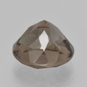 Quartzo fumê marrom natural 5,06ct, corte redondo, VVS-VS