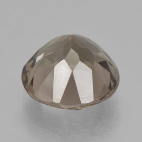 Quartzo fumê marrom natural 4,65ct, corte redondo, VVS-VS