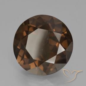 Quartzo Fumê Marrom avermelhado Natural 8.98ct, Redondo, VS