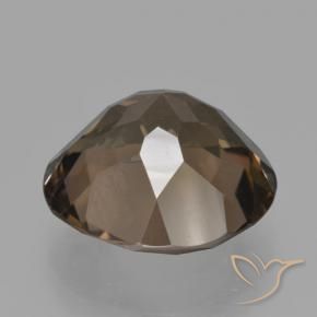 Quartzo Fumê Castanho médio Natural 12.65ct, Redondo, VS