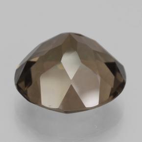 Quartzo fumê marrom natural 10,47ct, corte redondo, VS