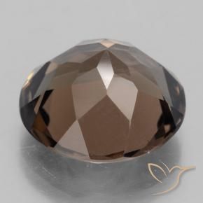 Quartzo Fumê Castanho médio Natural 12.36ct, Redondo, VS